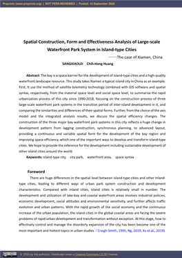 Spatial Construction, Form and Effectiveness Analysis of Large
