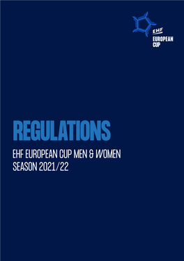 EHF European Cup 2021/22 Regulations 1.3 MB