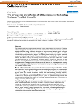 Journal of Biomedical Discovery and Collaboration