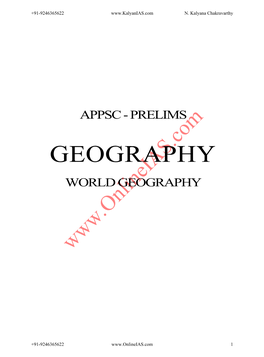 Geography Worldgeography