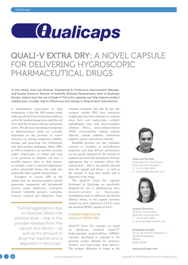 Quali-V Extra Dry: a Novel Capsule for Delivering Hygroscopic Pharmaceutical Drugs