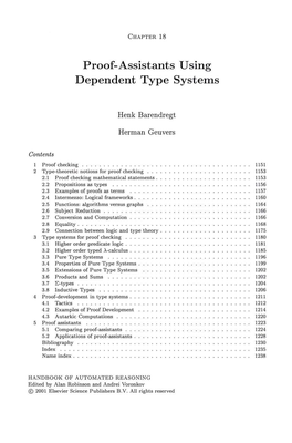 Proof-Assistants Using Dependent Type Systems