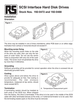 SCSI Interface Hard Disk Drives Stock Nos