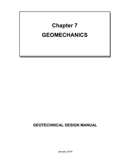 Chapter 7 – Geomechanics