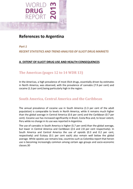 References to Argentina