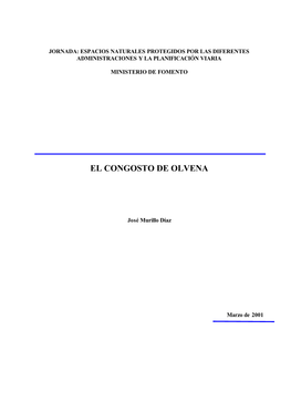 El Congosto De Olvena