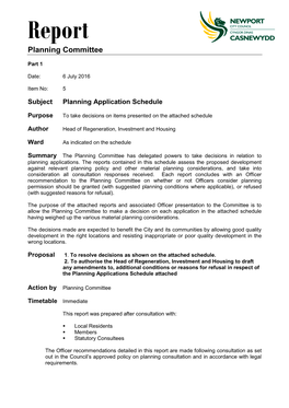 Planning Application Schedule PDF 2 MB