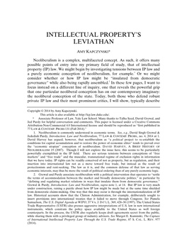 Intellectual Property's Leviathan