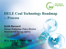 HELE Coal Technology Roadmap -- Process