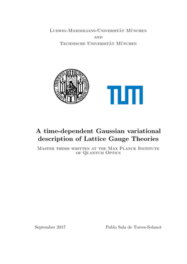 Master Thesis Written at the Max Planck Institute of Quantum Optics