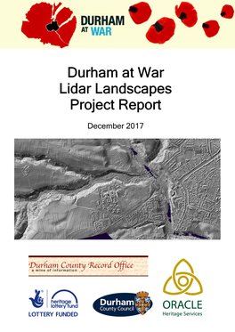 Durham at War Lidar Landscapes Project Report