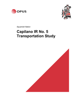 Capilano IR No. 5 Transportation Study I