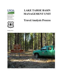 LAKE TAHOE BASIN MANAGEMENT UNIT Travel Analysis Process