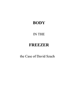 Body Freezer
