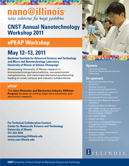 CNST Annual Nanotechnology Workshop 2011 Npeap Workshop