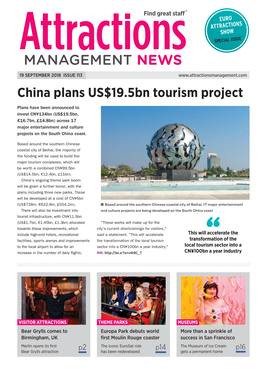 Attractions Management News 19Th September 2018 Issue