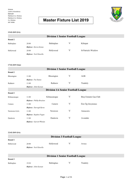 GAA Competition Report