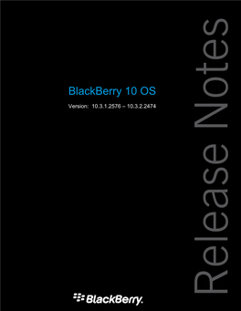 Blackberry 10 OS