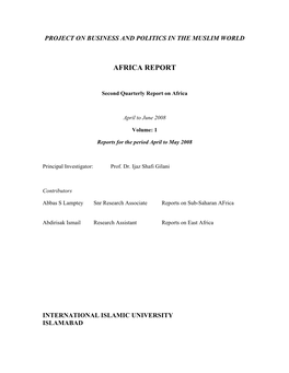 Africa Report