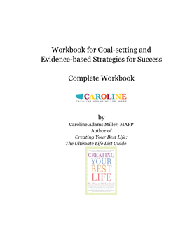 Goal Setting Workbook