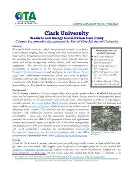 Clark University Case Study