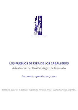 LOS PUEBLOS DE EJEA DE LOS CABALLEROS Actualización Del Plan Estratégico De Desarrollo