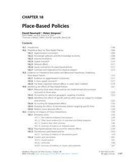 Place-Based Policies