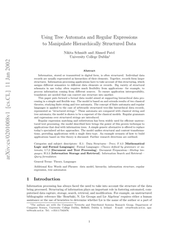 Using Tree Automata and Regular Expressions to Manipulate