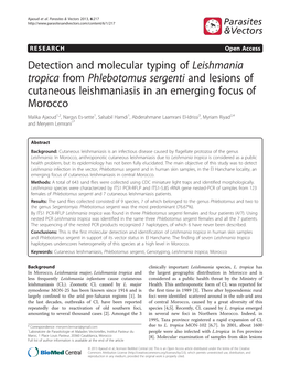 Leishmania Tropica