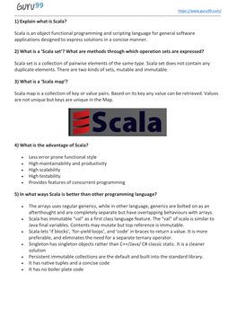 Scala Is an Object Functional Programming and Scripting Language for General Software Applications Designed to Express Solutions in a Concise Manner