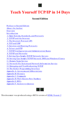 Teach Yourself TCP/IP in 14 Days, Second Edition
