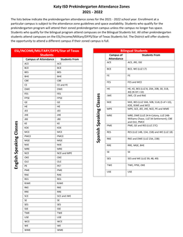 Pre-K Attendance Zones 21-22 .Pdf