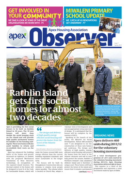 Rathlin Island Gets First Social Homes for Almost Two Decades