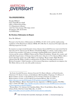 2 Katie Bo Williams, Mystery Surrounds Sessions Appointee to FBI Investigation, the HILL (Apr