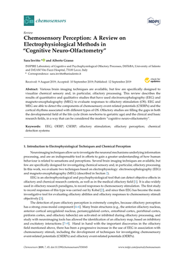 Chemosensory Perception: a Review on Electrophysiological Methods in “Cognitive Neuro-Olfactometry”