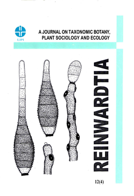 A Journal on Taxonomic Botany, Plant Sociology and Ecology 12(4)