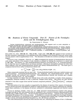 Furan Compounds