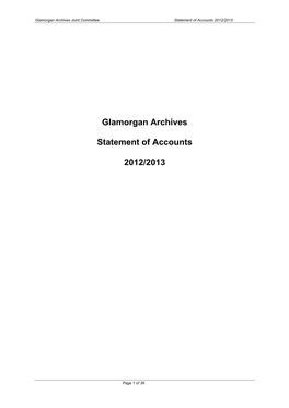 Former Glamorgan Archives Joint Committee