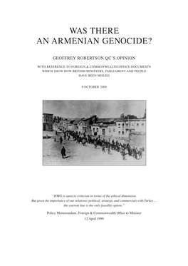 Was There an Armenian Genocide?