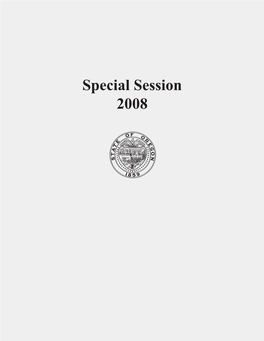 Special Session Senate