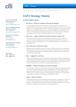 Citifx Strategy Weekly | September 20, 2012