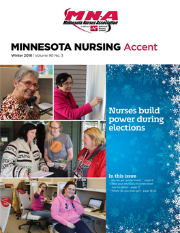 MINNESOTA NURSING Accent Winter 2018 | Volume 90 No