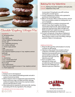 Chocolate Raspberry Whoopie Pies Lesson: Valentine’S Day Craft