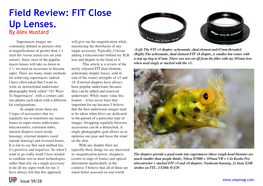 Field Review: FIT Close up Lenses. by Alex Mustard