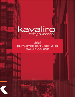 2015 Employee Outlook and Salary Guide Table of Contents
