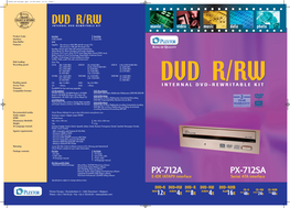 DVD±R/RW INTERNAL DVD-REWRITABLE KIT Movie Video Music Data Photo