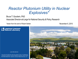 Reactor Plutonium and Nuclear Explosives