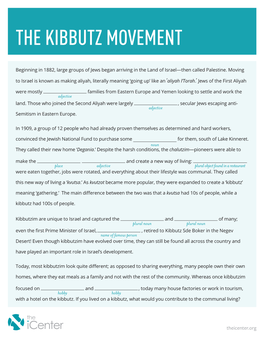 The Kibbutz Movement