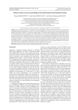 Dietary Resource Use by an Assemblage of Terrestrial Frogs from the Brazilian Cerrado