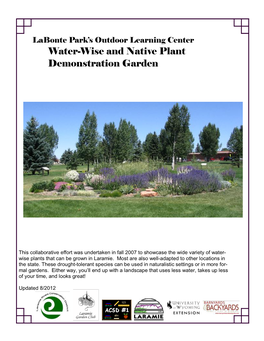 Water-Wise and Native Plant Demonstration Garden